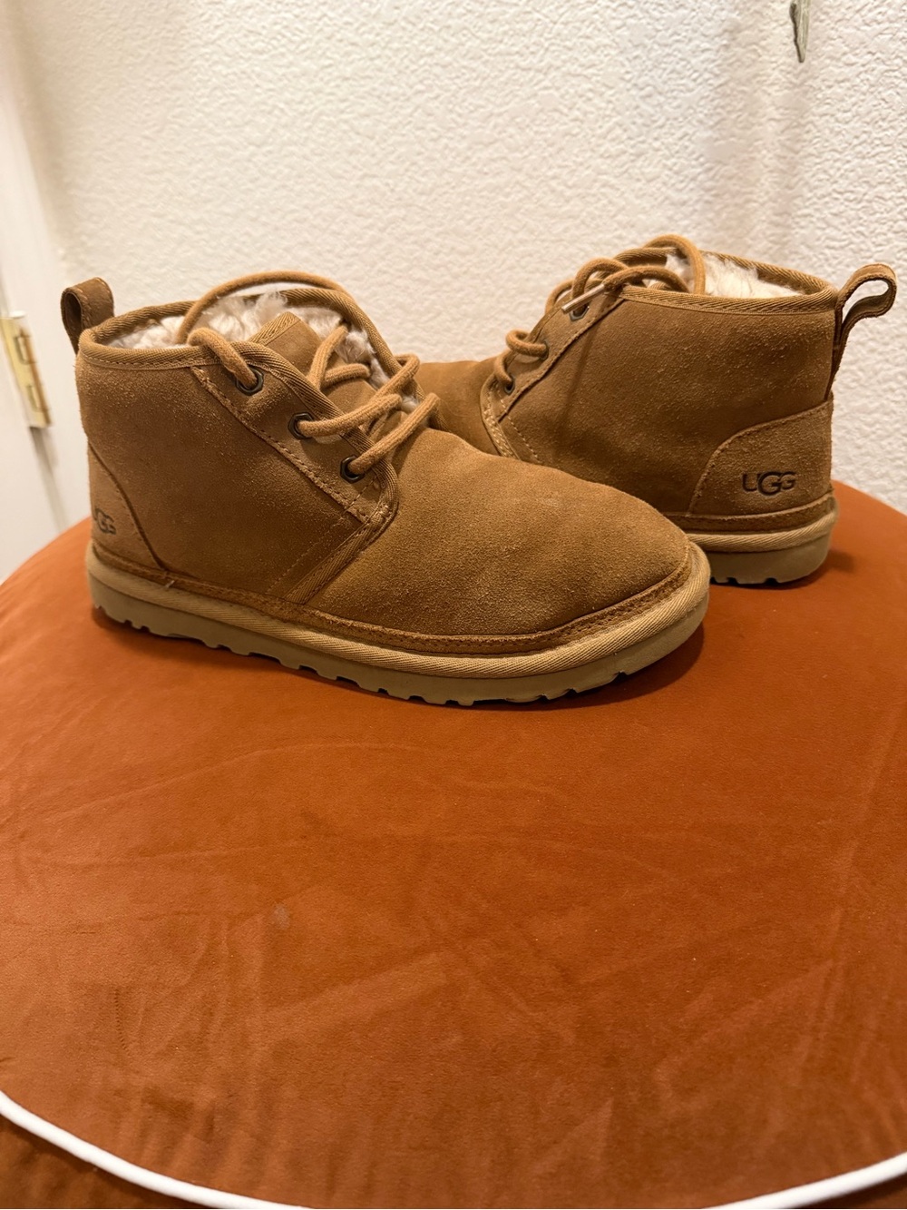 UGG Chestnut Lace-Up Suede Ankle Boots